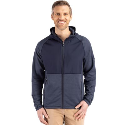 Men's Cutter and Buck Peshastin Fleece Recycled Hybrid Jacket