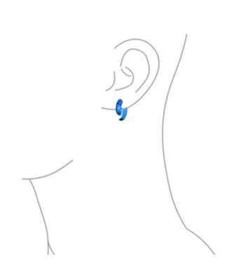 Round Swirl Spiral Tribal Fake Faux Ear Plug Taper Earrings Acrylic Resin Steel