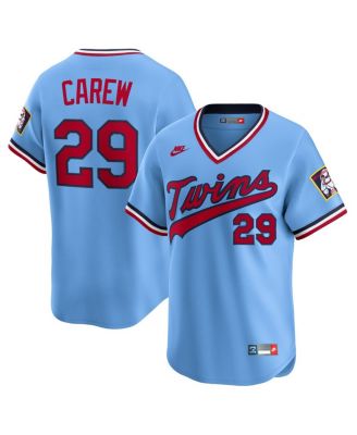Nike - Men's Rod Carew Light Blue Minnesota Twins Throwback Cooperstown Collection Limited Jersey