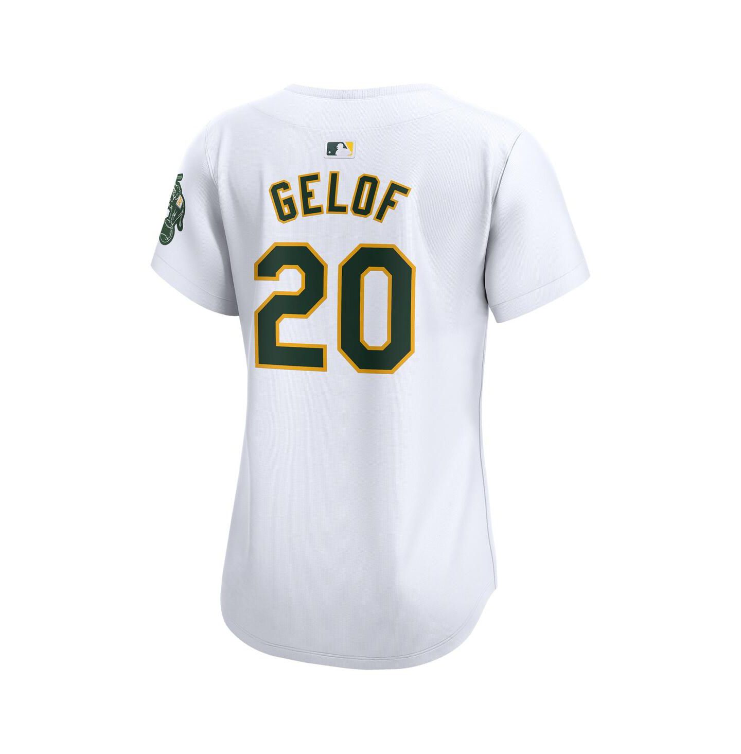 Женский топ Nike Zack Gelof White Athletics Home Limited Player Jersey — фото 2