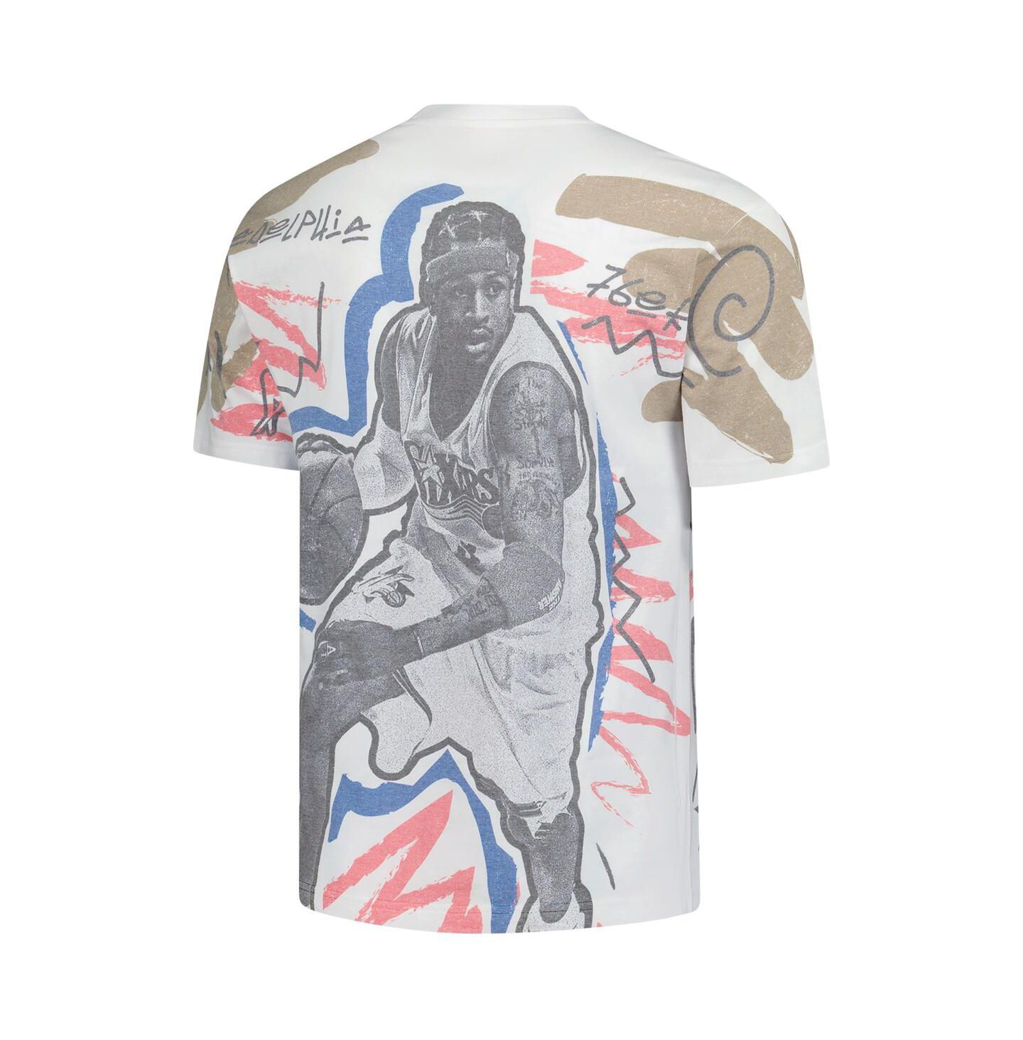 Мужская футболка Mitchell & Ness Allen Iverson White 2000 NBA All-Star Game Showstopper — фото 2