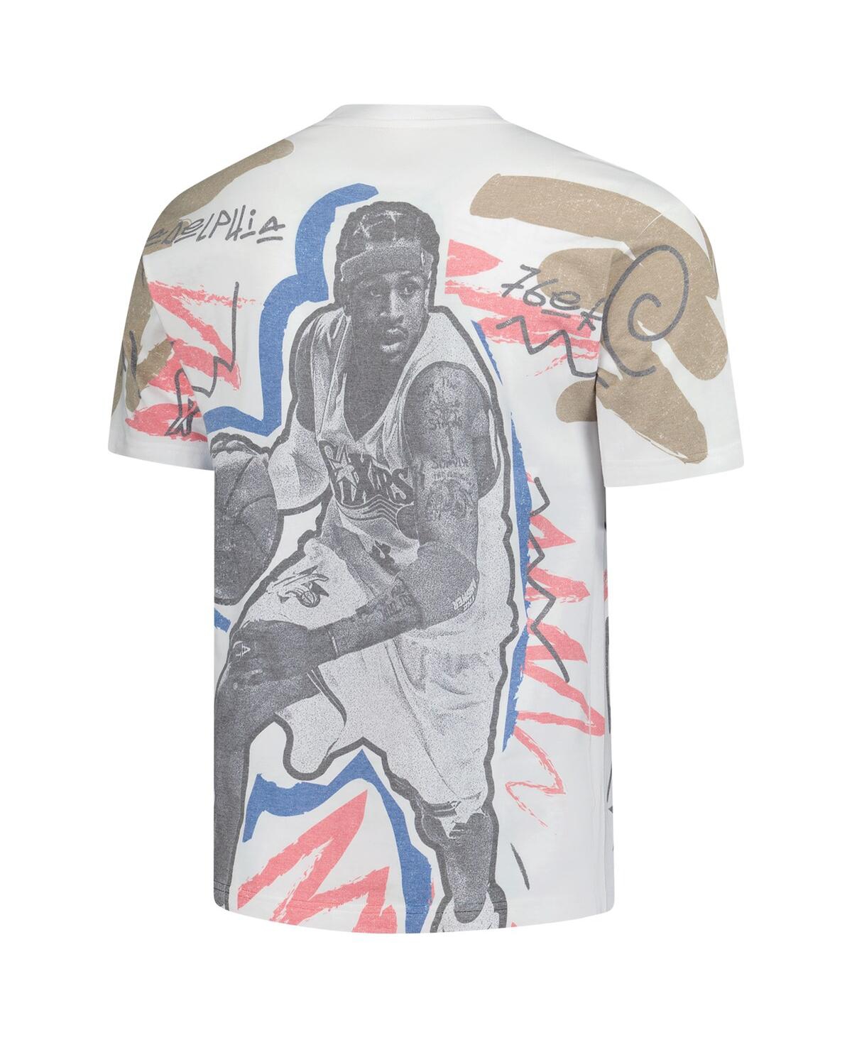 Mitchell & Ness Men's Allen Iverson White 2000 Nba All-star Game Showstopper T-shirt