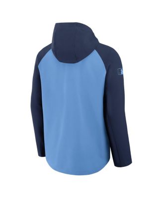 Men's Light Blue/Navy Tampa Bay Rays Authentic Collection Raglan Performance Full-Zip Jacket