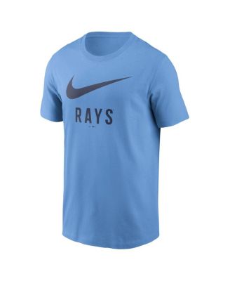 Men's Light Blue Tampa Bay Rays Swoosh T-Shirt