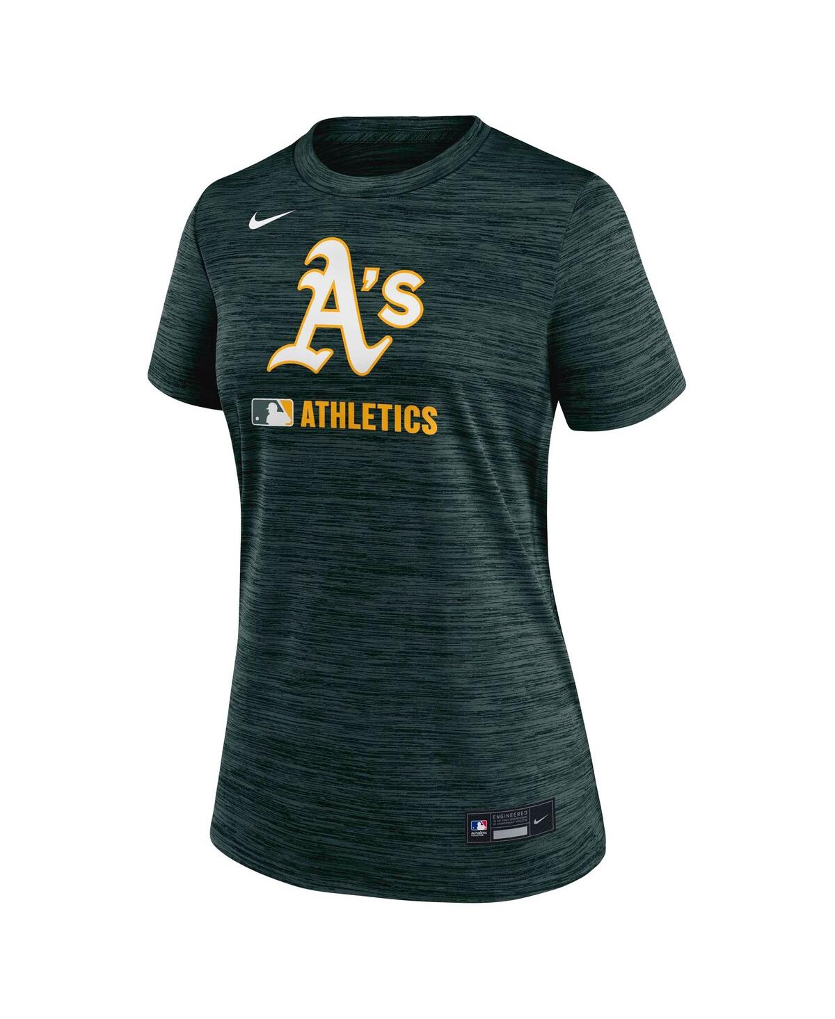 Nike Women's Green Athletics Authentic Collection Velocity Performance T-shirt In Green