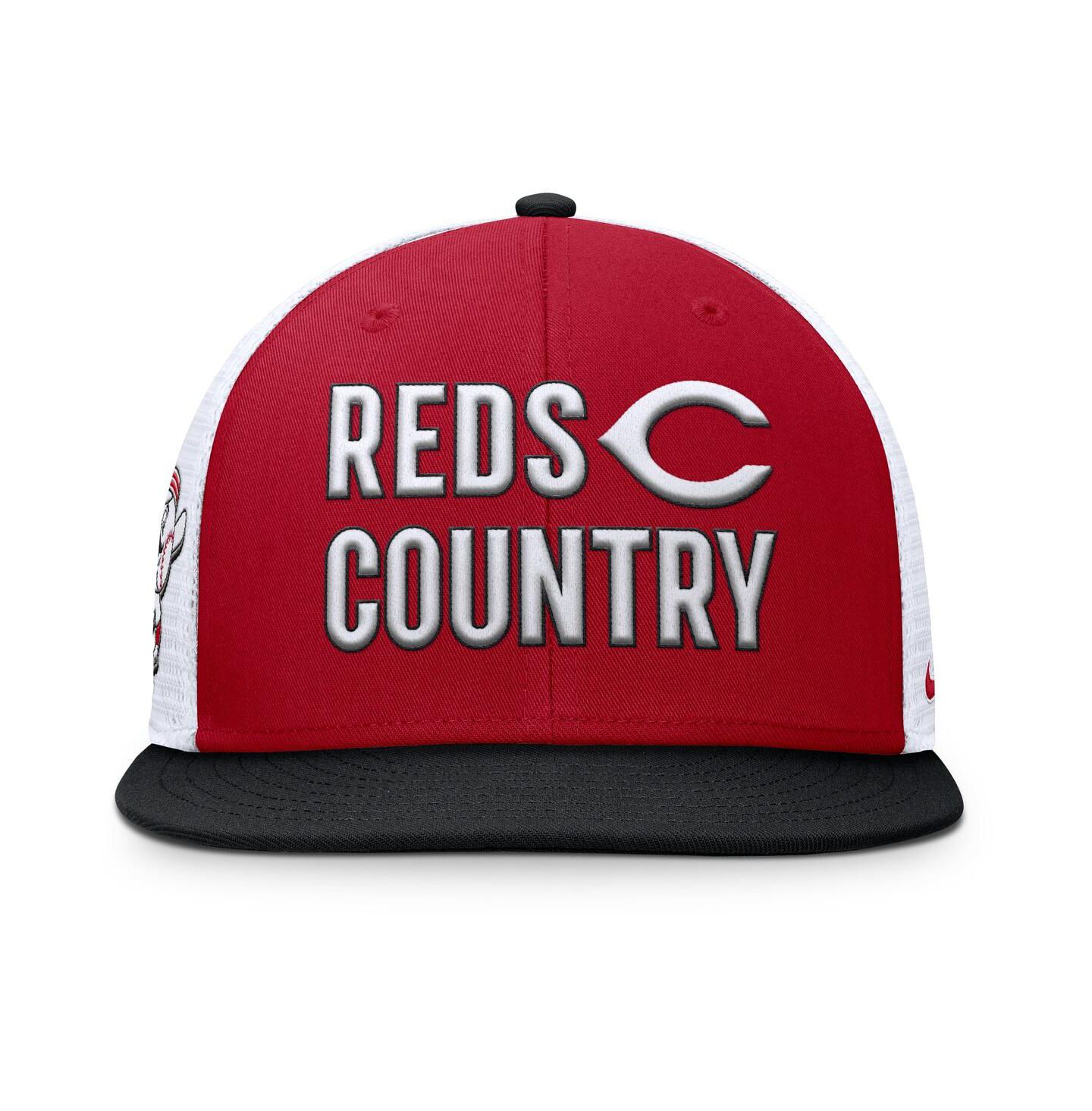 Мужская кепка Nike Red Cincinnati Reds Pro Trucker Snapback Hat — фото 2