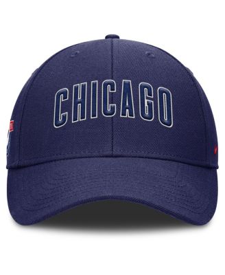 Men's Navy Chicago Cubs Rise Gaberdine Adjustable Hat