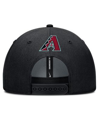 Men's Black Arizona Diamondbacks Rise Gaberdine Adjustable Hat