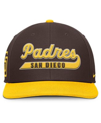 Men's Brown/Gold San Diego Padres Pro Performance Snapback Hat
