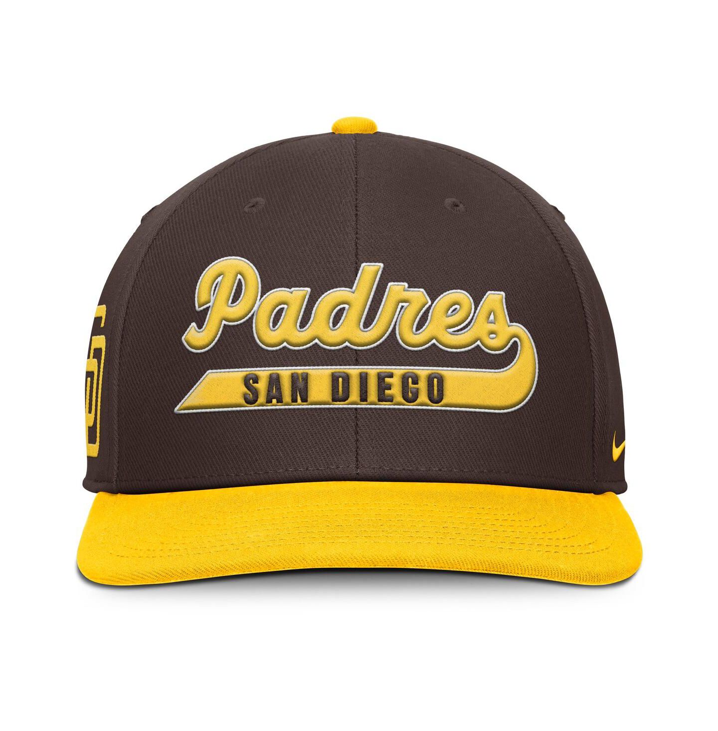 Мужская кепка Nike Brown/Gold San Diego Padres Pro Performance Snapback Hat — фото 2