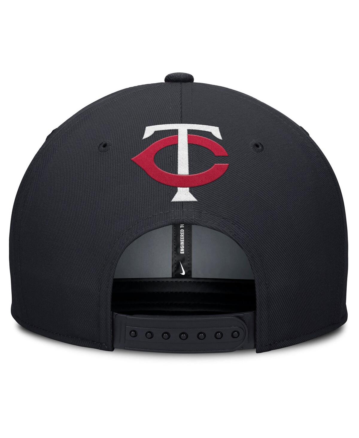 Nike Men's Gray/navy Minnesota Twins Pro Performance Snapback Hat In Gray,navy