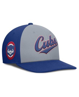 Nike - Men's Gray/Royal Chicago Cubs Pro Performance Snapback Hat