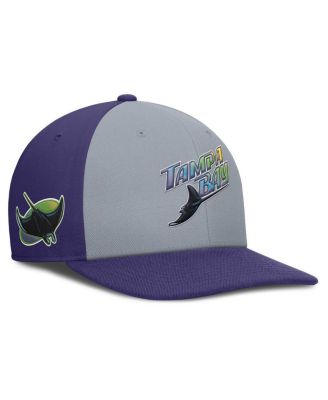 Nike - Men's Gray/Purple Tampa Bay Rays Pro Performance Snapback Hat