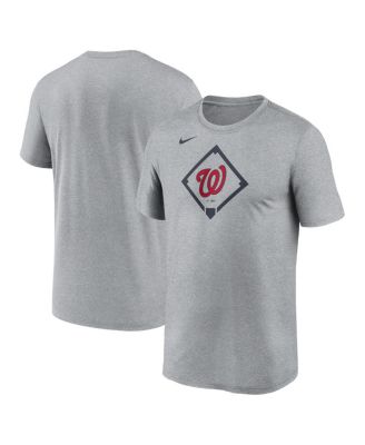 Nike - Men's Heather Gray Washington Nationals Icon Legend Performance T-Shirt