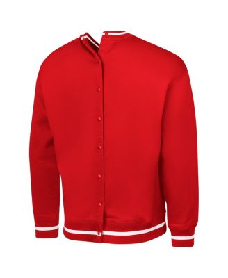 Men's Scarlet San Francisco 49ers Adaptive Blocker Fleece Pullover Sweatshirt