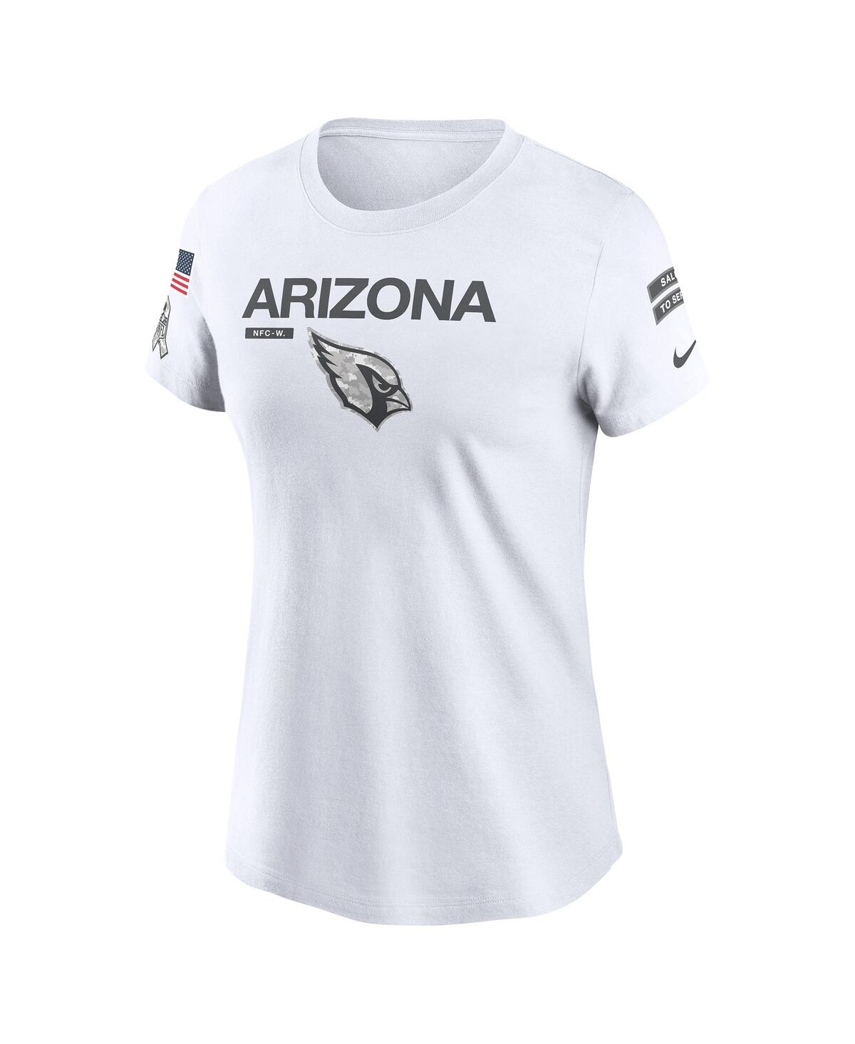 Nike Women's White Arizona Cardinals 2024 Salute To Service Legend Performance T-shirt In White