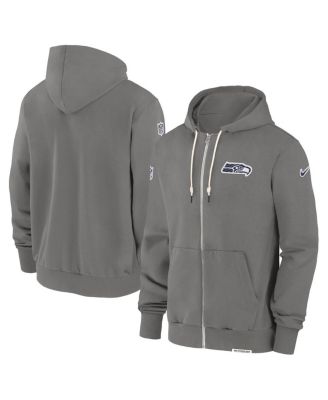 Nike - Men's Pewter Seattle Seahawks Player Full-Zip Performance Hoodie