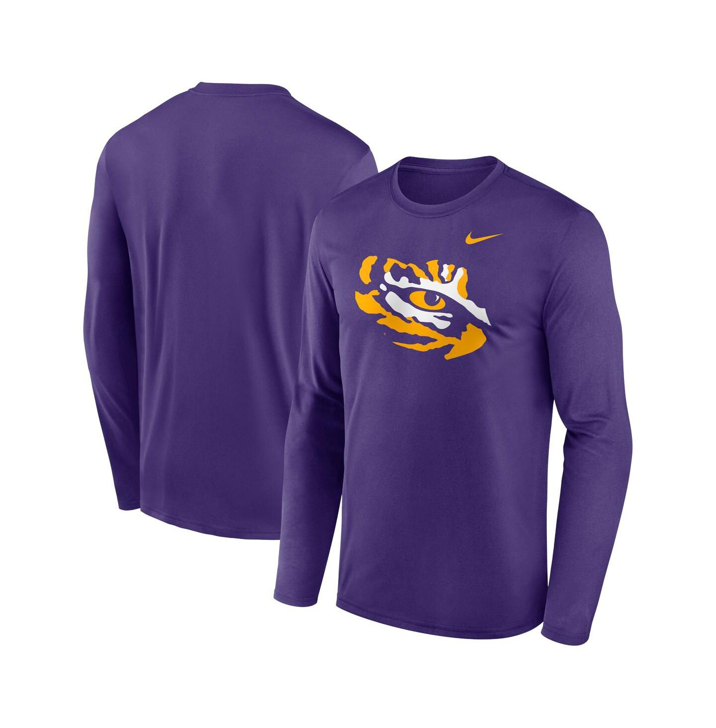 Мужская футболка Nike Purple LSU Tigers Primetime Alternate Logo Legend Long Sleeve — фото 1