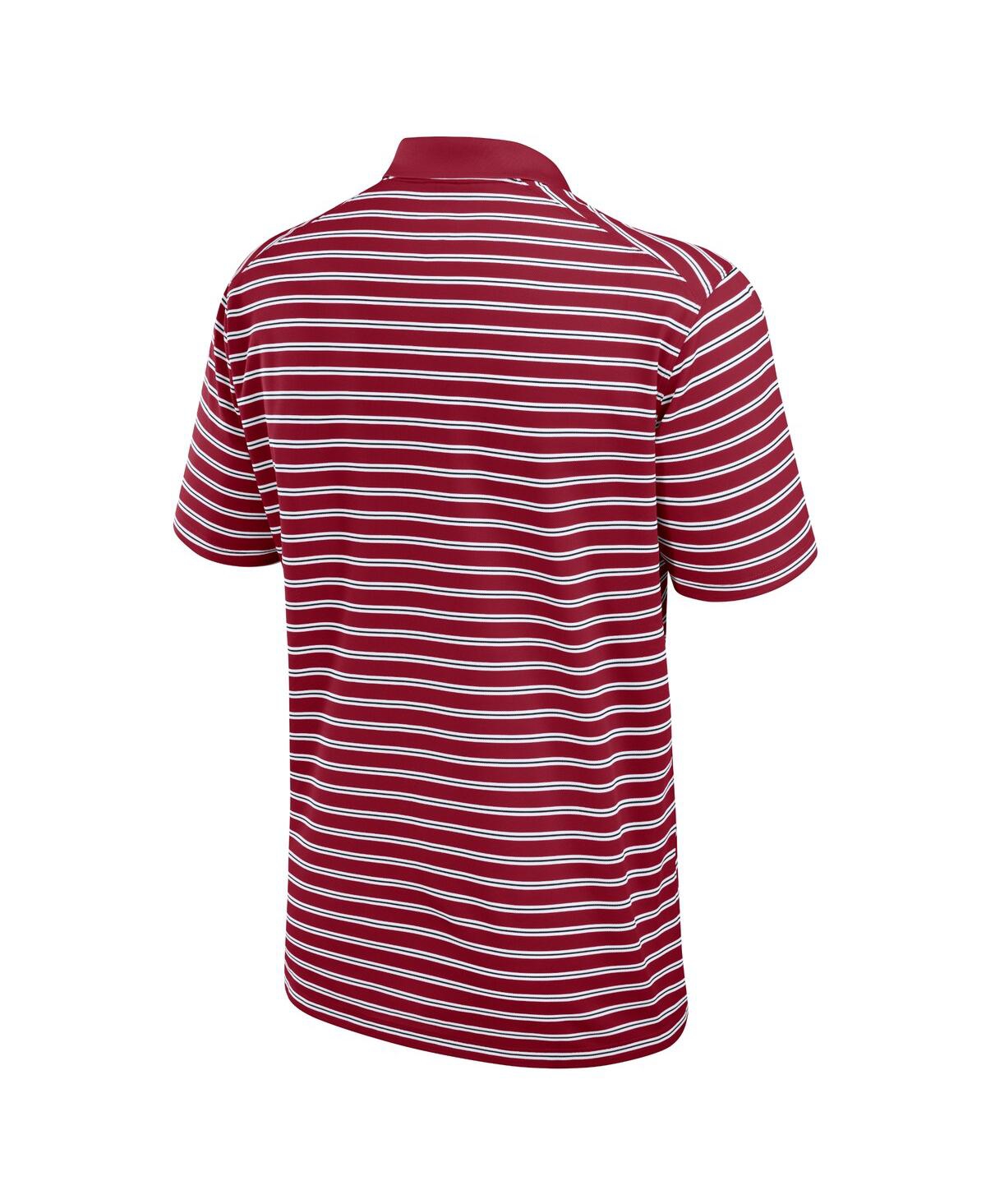 Nike Stanford Cardinal Primetime Victory Striped  Men's Dri-fit College Polo In Cardinal,white