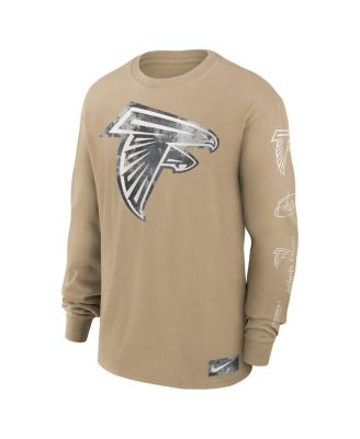 Men's Tan Atlanta Falcons Essential Statement Max90 Long Sleeve T-Shirt