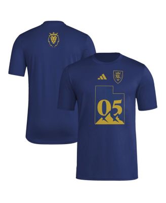 adidas - Men's Navy Real Salt Lake 2025 Jersey Hook AEROREADY T-Shirt