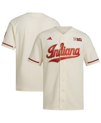 adidas - Men's Cream Indiana Hoosiers Replica Baseball Jersey