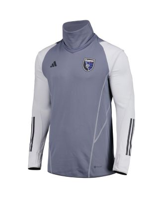 Men's Gray San Jose Earthquakes Warm Raglan COLD.RDY Top