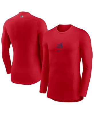 Nike - Men's Red Chicago White Sox Raglan Performance Long Sleeve T-Shirt