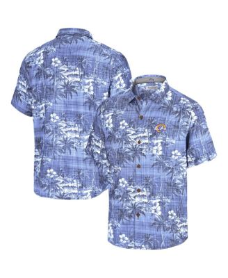 Tommy Bahama - Men's Powder Blue Los Angeles Rams Coconut Point Isla Palmetta Camp Button-Up Shirt