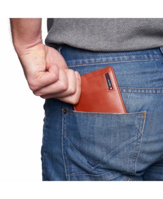 Men's Wallet for Men RFID Protected Leather Wallet Spencer Bifold Divided Bill Section Gift Box 2 ID Windows 14 Card Storage Pockets