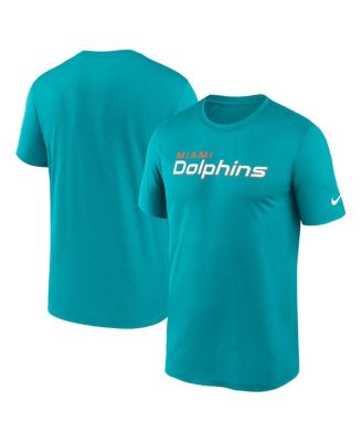 Nike - Men's Aqua Miami Dolphins Primetime Legend Wordmark Performance T-Shirt