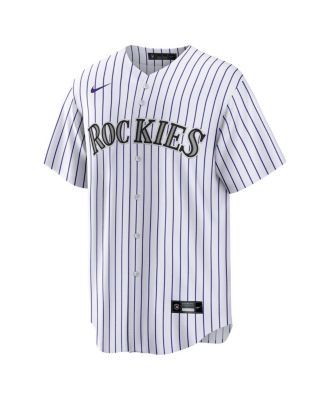 Men's Ezequiel Tovar White Colorado Rockies Home Replica Jersey