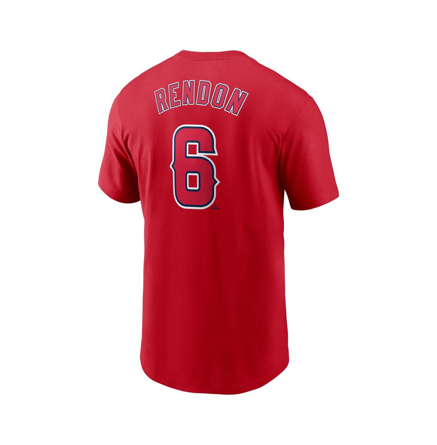 Мужская футболка Nike Anthony Rendon Red Los Angeles Angels Fuse Name & Number — фото 2