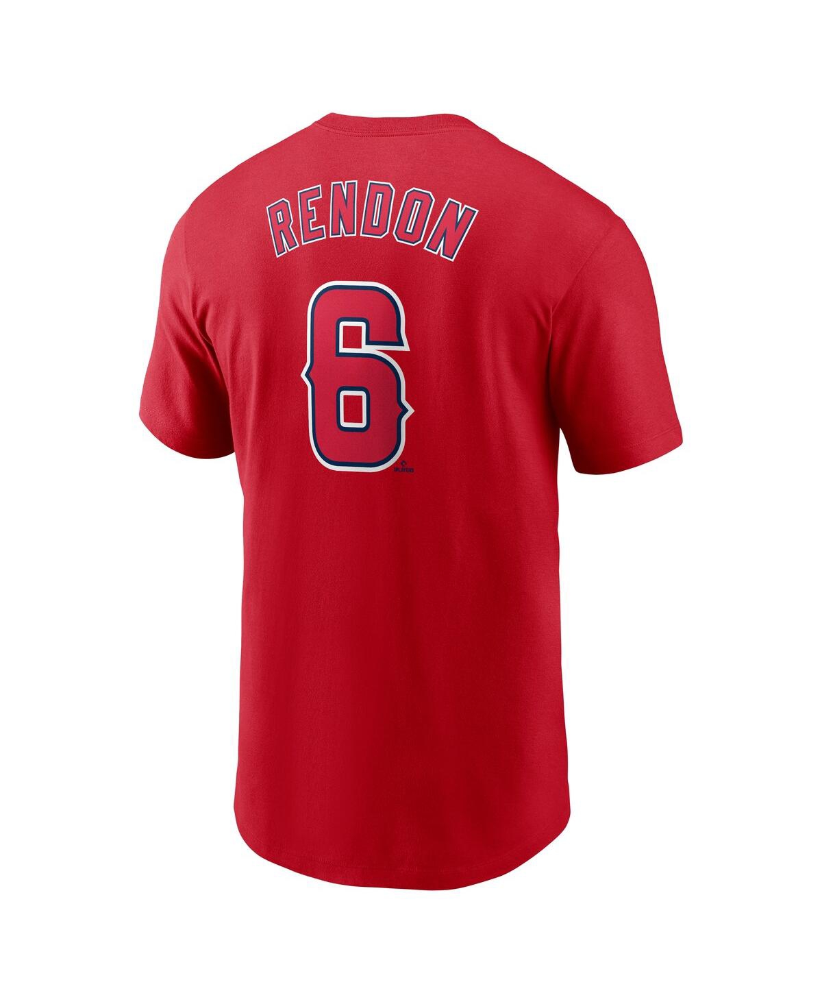 Nike Men's Anthony Rendon Red Los Angeles Angels Fuse Name Number T-shirt In Red