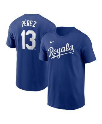 Nike - Men's Salvador Perez Royal Kansas City Royals Fuse Name Number T-Shirt