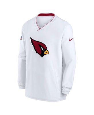 Men's White Arizona Cardinals 2023/24 Sideline Repel V-Neck Long Sleeve Pullover Windshirt