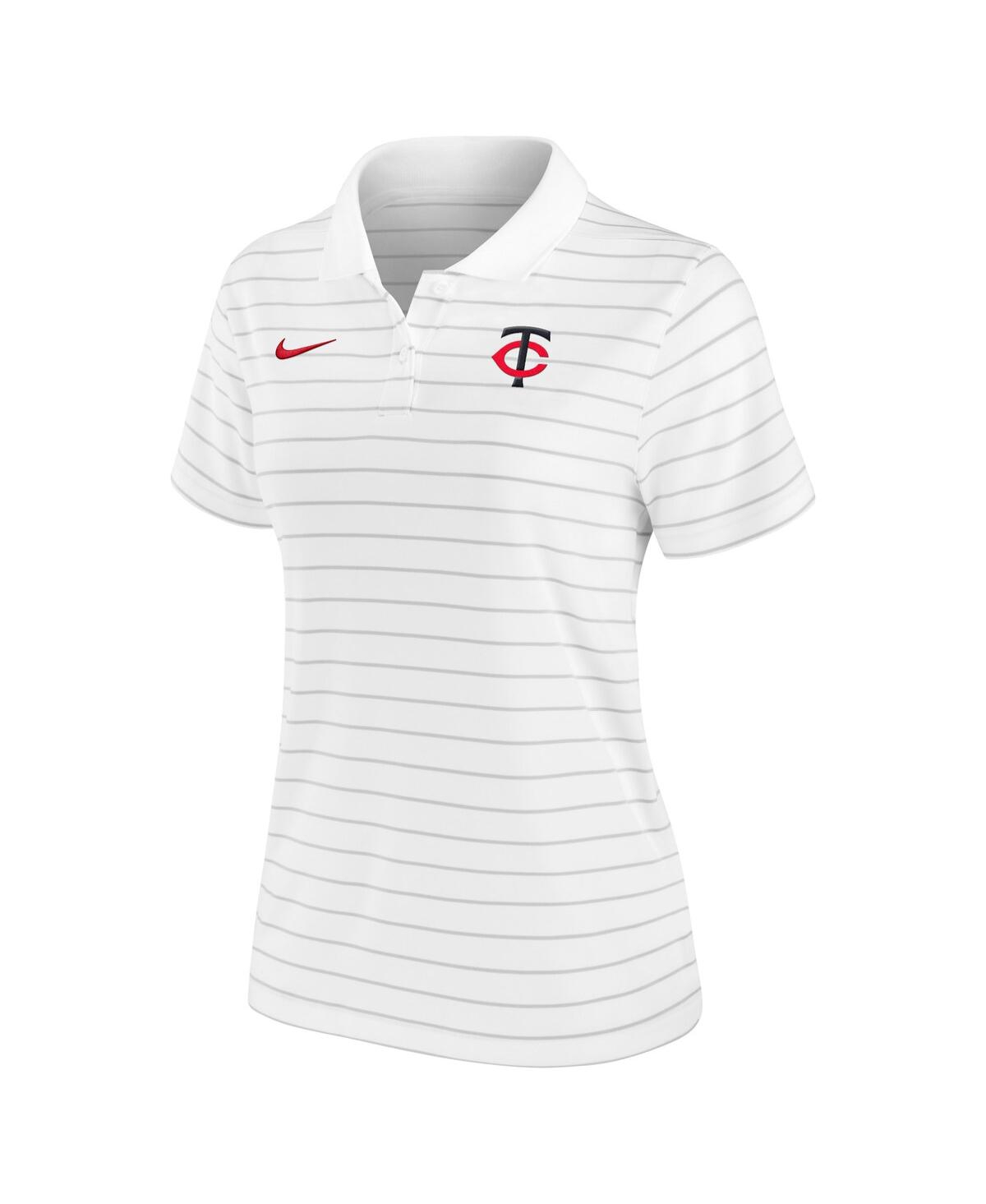 Nike Women's White Minnesota Twins Authentic Collection Victory Performance Polo Shirt In White