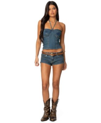 Women's Jagger Denim Halter Top