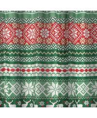 Winter Print Shower Curtain – Soft Microfiber with Festive Design