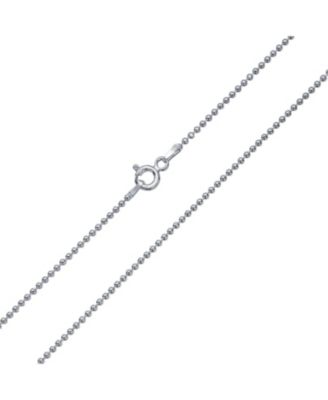 150 Gauge Strong .925 Sterling Silver Shot Bead Ball Chain Necklace 16 18 20 24 Inch Nickle Free