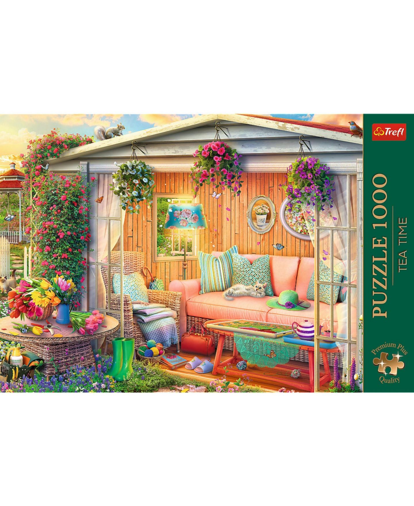 Детский пазл Trefl Premium Plus Tea Time 1000-Piece Puzzle, Ages 12+, цвет: Разноцветный — фото 3