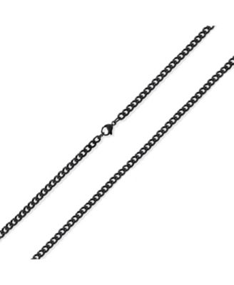 Heavy Duty Biker Jewelry Solid Curb Link Chain Necklace Gold Tone Stainless Steel 4MM