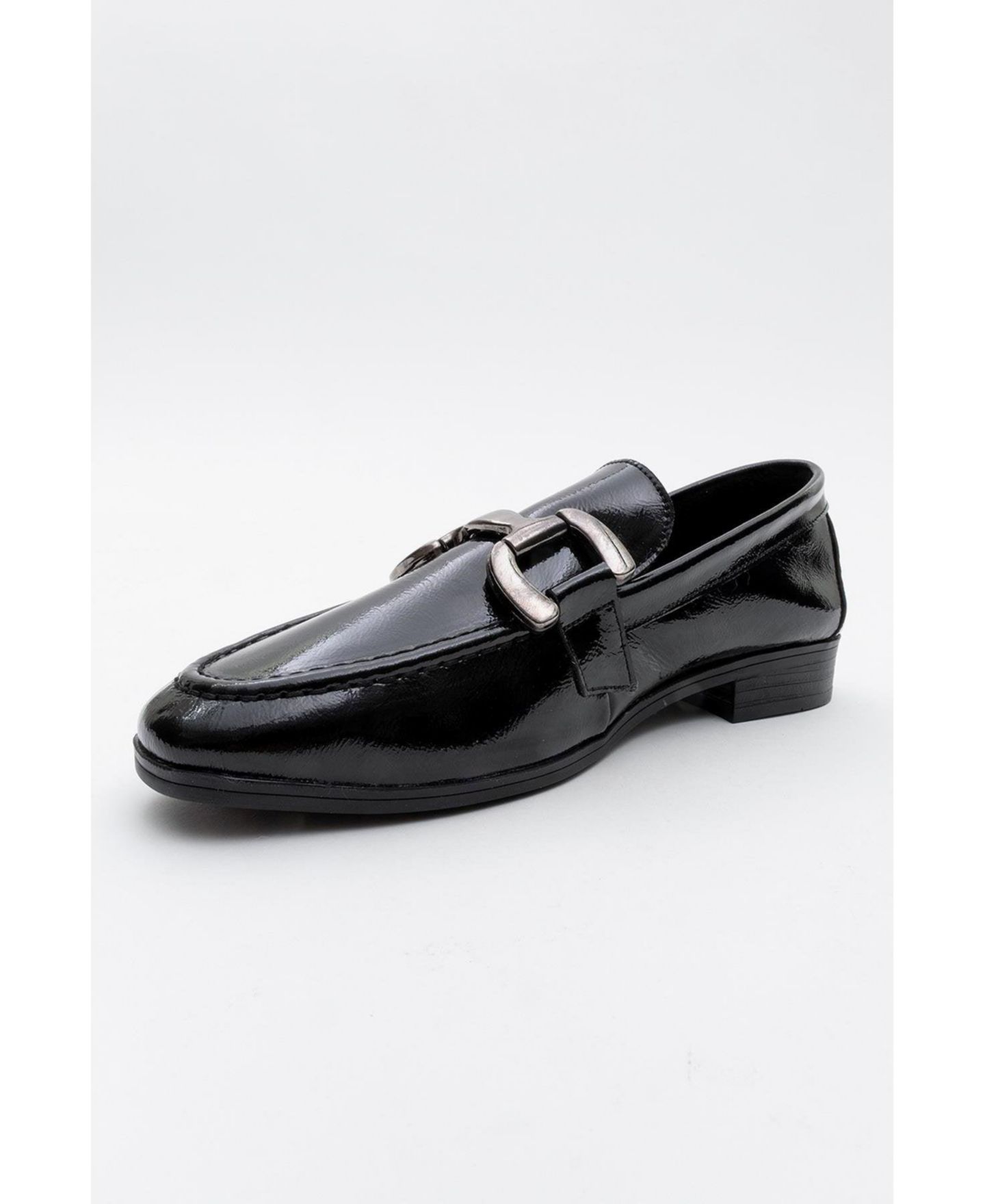 Женские туфли Forever & Always Shoes Rous Leather Bit Loafer, цвет: Чёрная лаковая кожа — фото 5