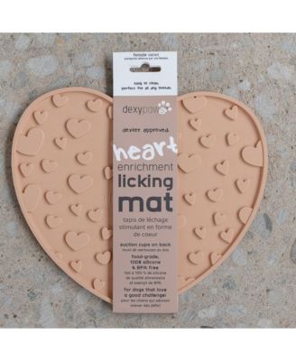 Enrichment Lick Mat: Blush Pink Heart
