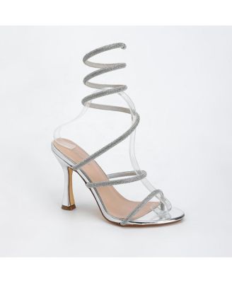 Women's Alexandra55 Rhinestone Wrap Heels