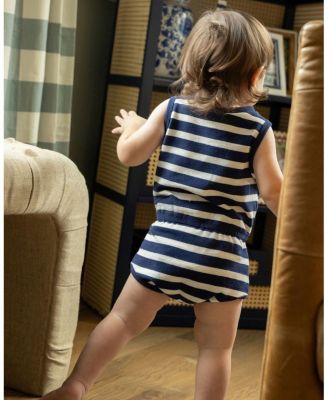 Baby Boys Terry Striped Romper