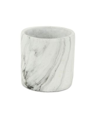 Marbleized Ceramic Round Planter – Elegant Pot for Indoor & Outdoor Gardens