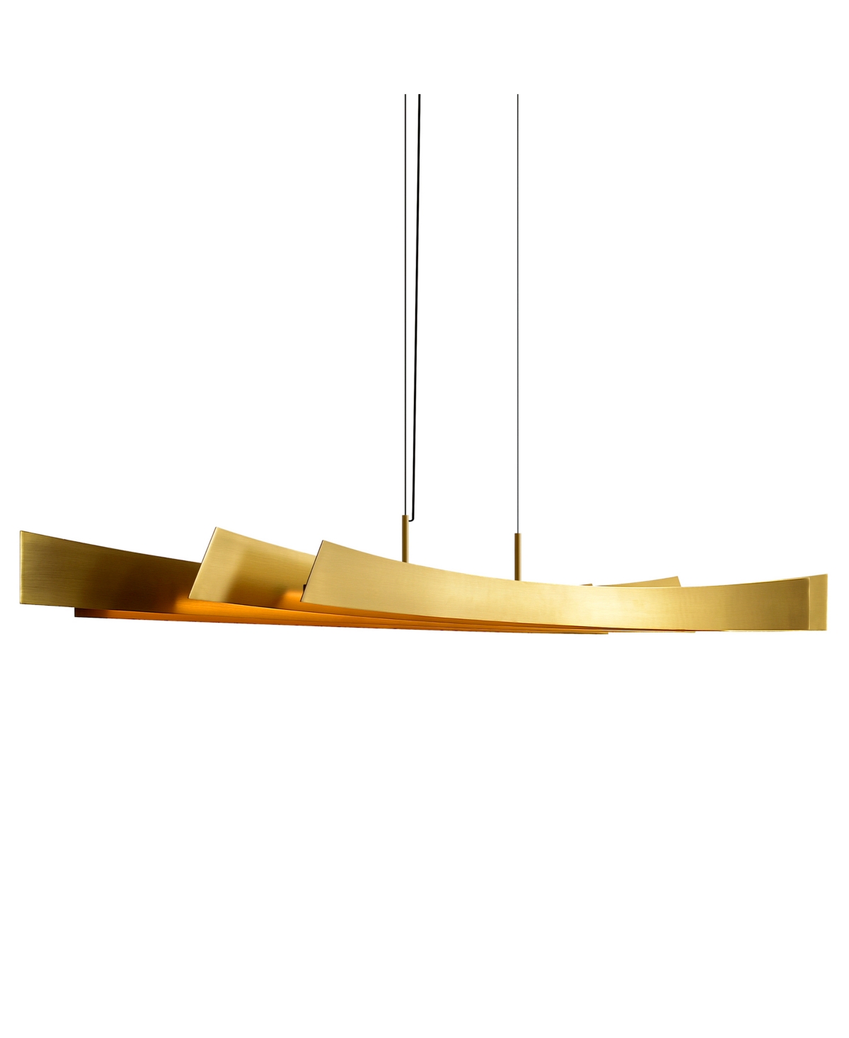 Shop Cwi Lighting 11" Metal Candora Integrated Led Island Pool Table Light In Brass