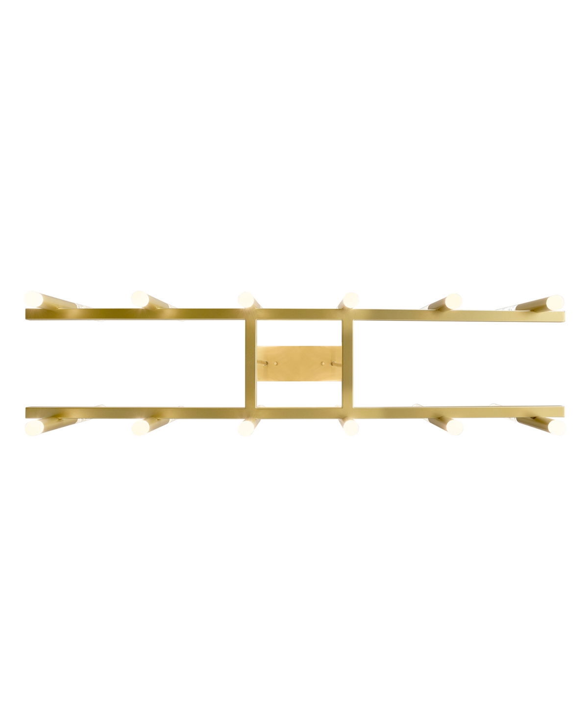 Cwi Lighting 48" Metal Dragonswatch Integrated Led Island Pool Table Light In Satin Gold