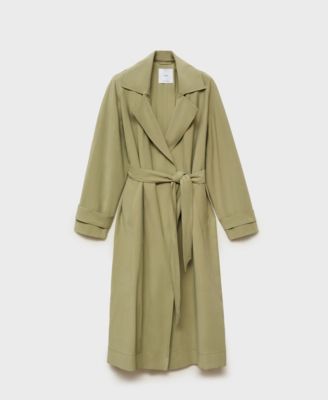 Women's Soft Belt Trench Coat